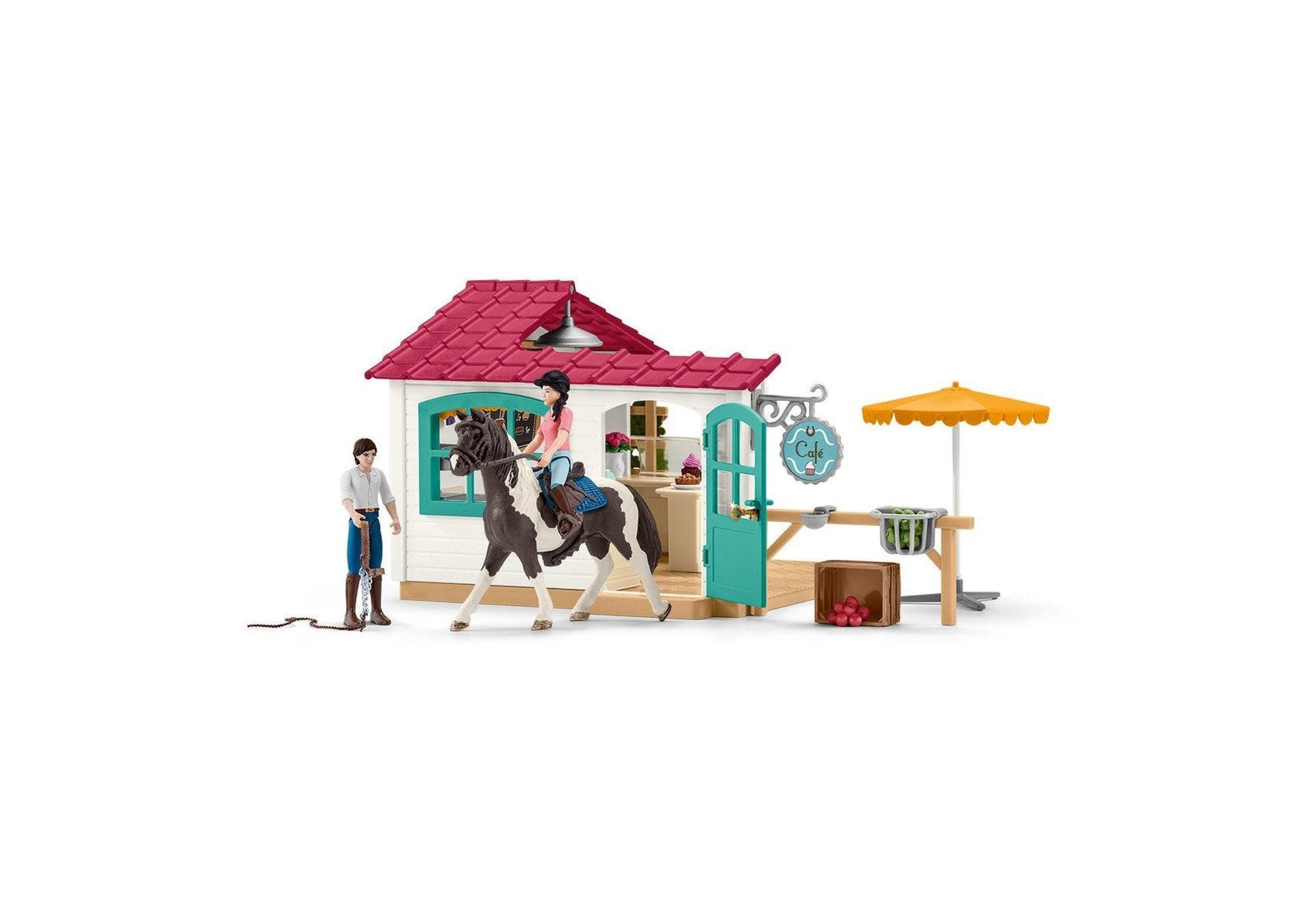 Schleich 42592 Horse Club: Reiter-Café - plegobil