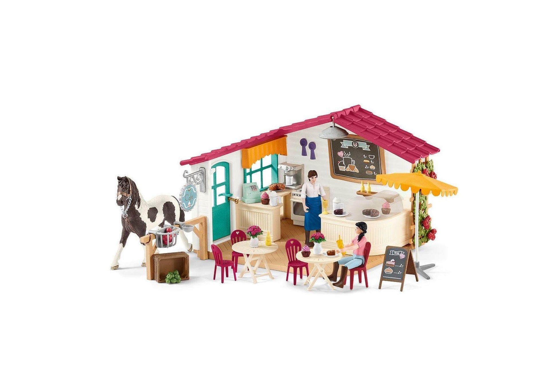 Schleich 42592 Horse Club: Reiter-Café - plegobil