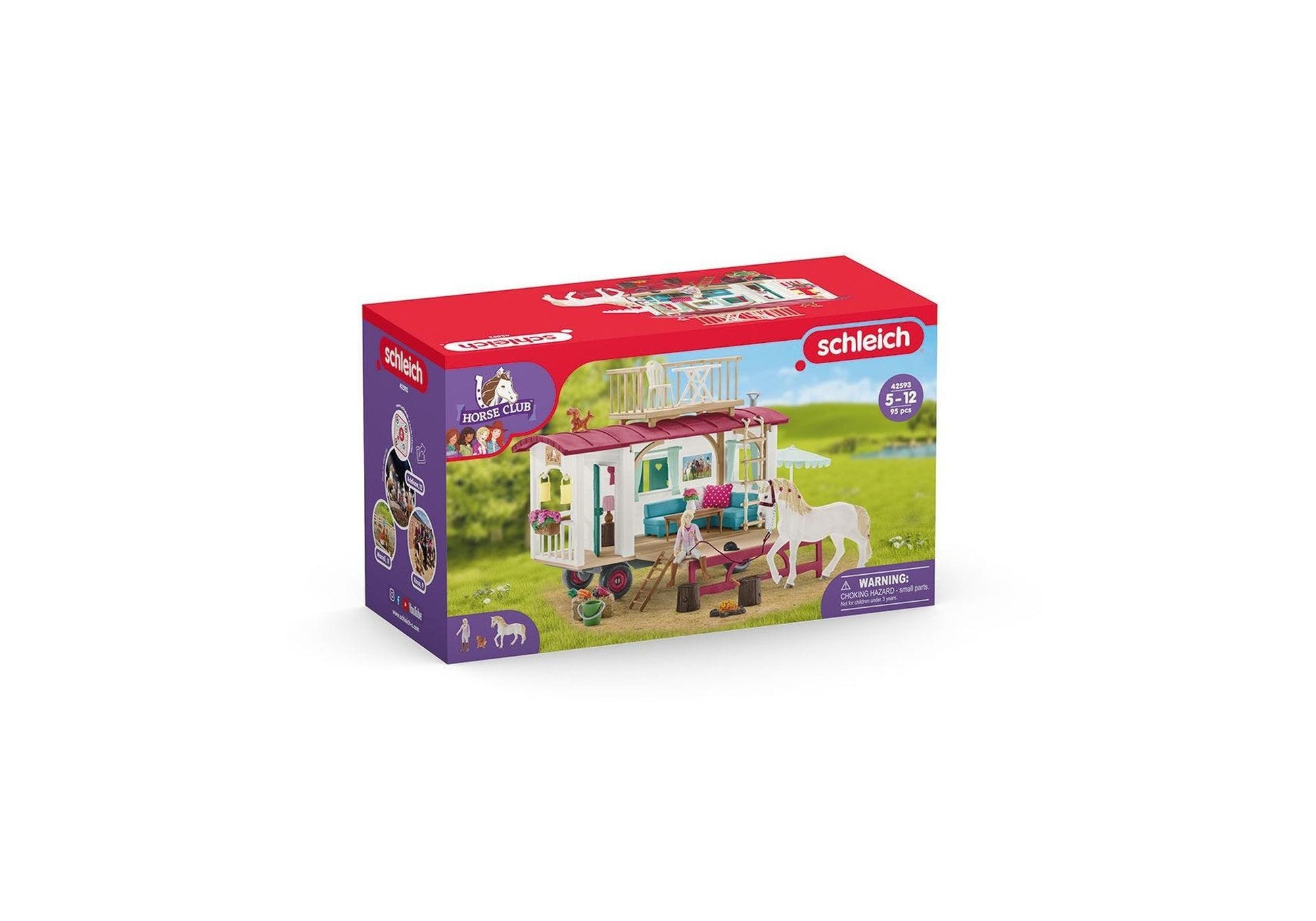 Schleich 42593 Horse Club: Wohnwagen für geheime Club-Treffen - plegobil