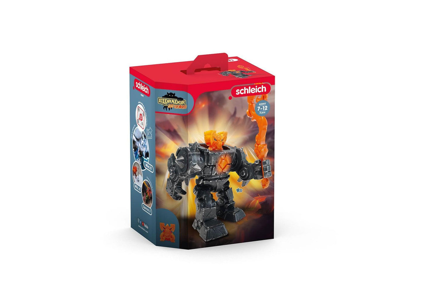Schleich 42597 Eldrador Creatures: Mini Schatten-Lava-Roboter - plegobil