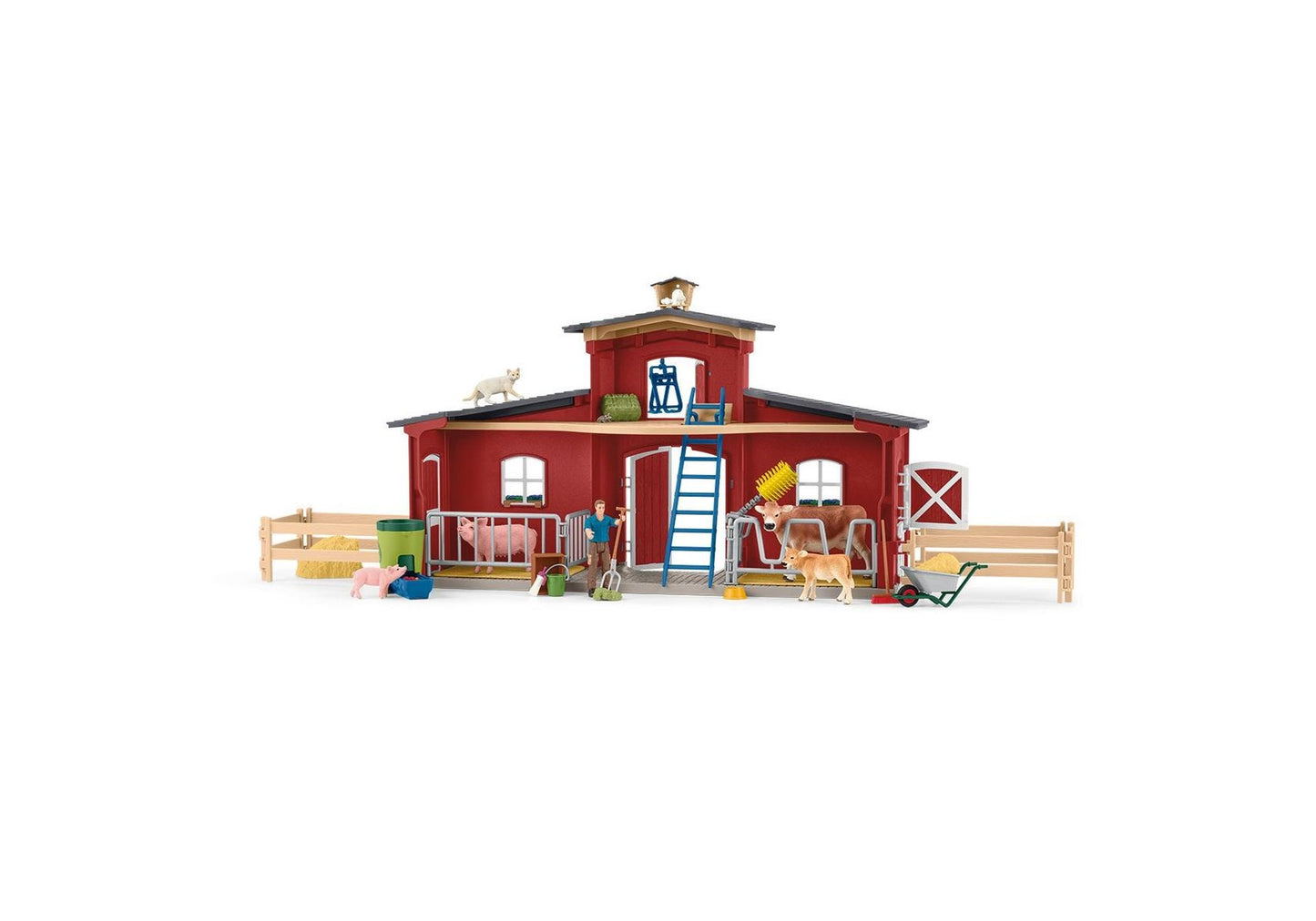 Schleich 42606 Farm World: Große Farm mit Tieren und Zubehör - plegobil
