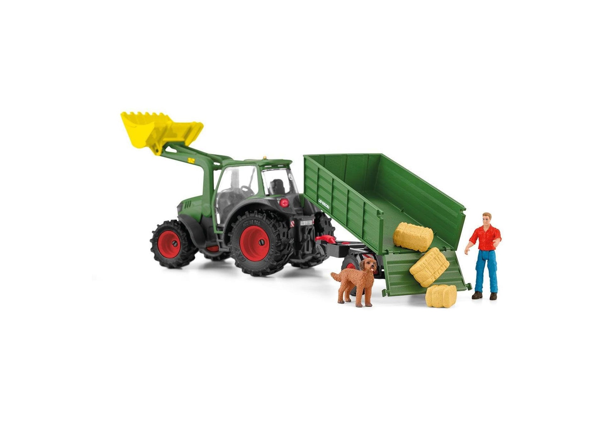 Schleich 42608 Farm World: Traktor mit Anhänger - plegobil
