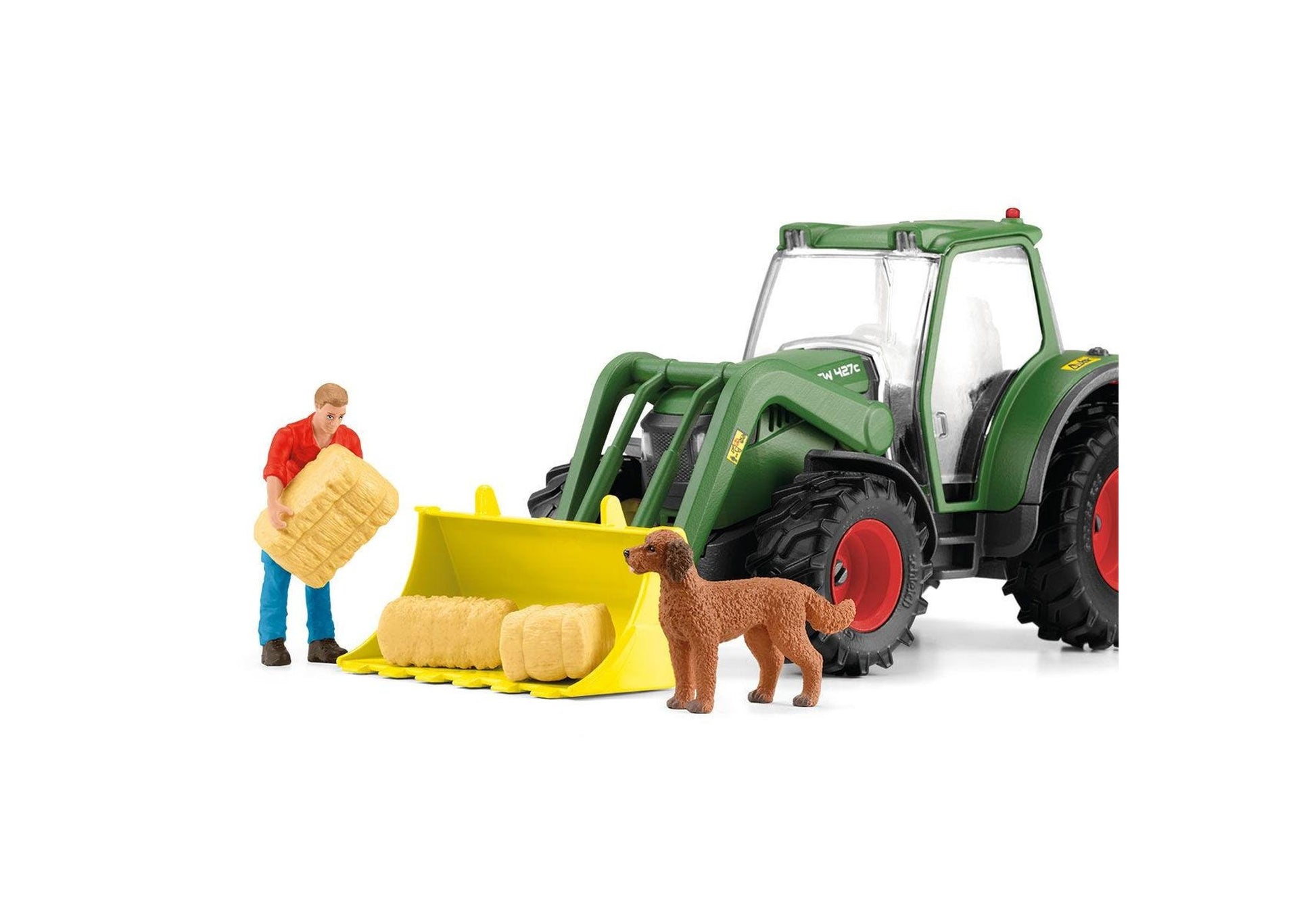 Schleich 42608 Farm World: Traktor mit Anhänger - plegobil