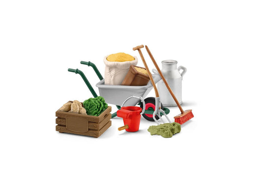 Schleich 42610 Farm World: Stallpflege Zubehör - plegobil
