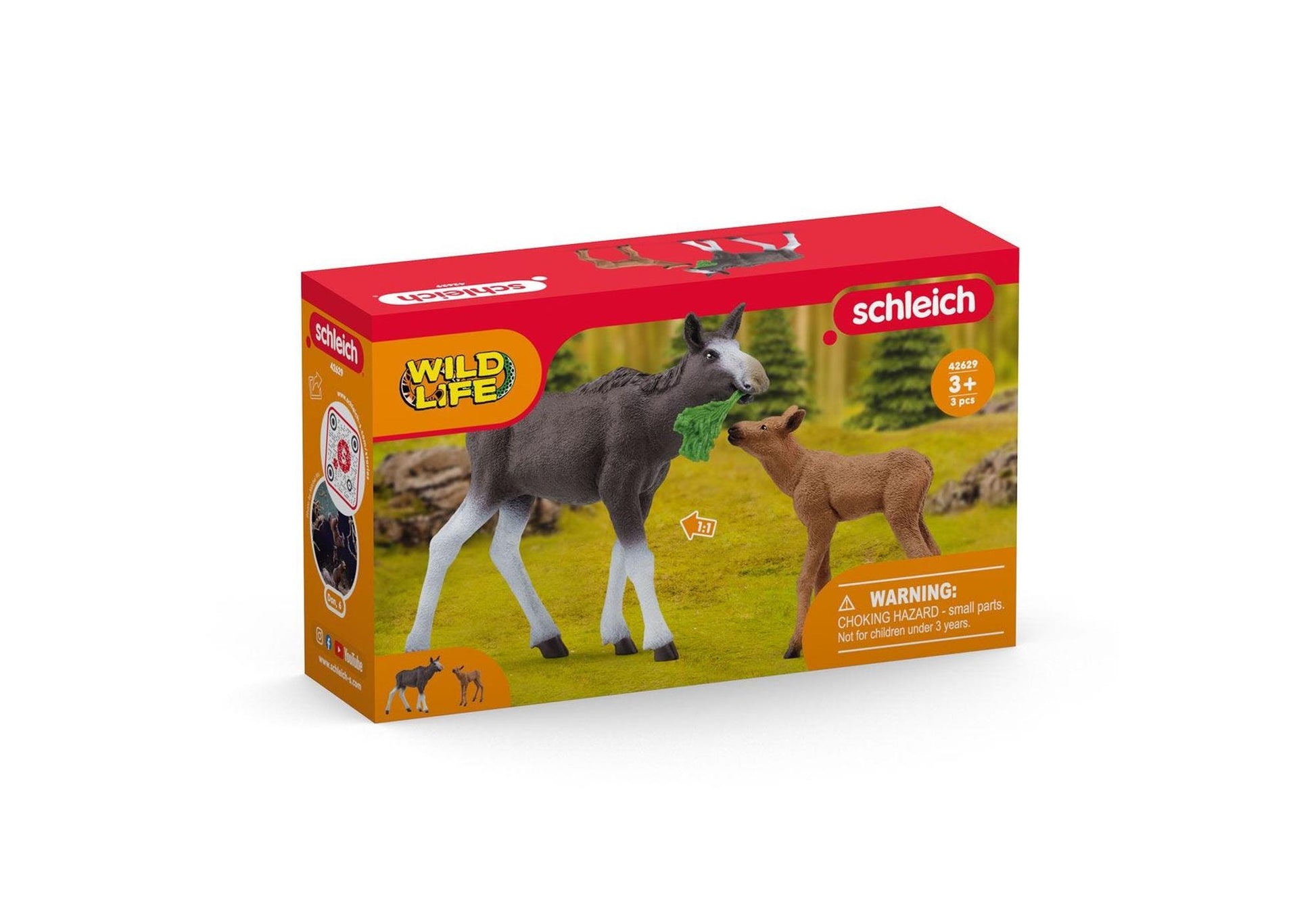 Schleich 42629 Wild Life: Elchkuh mit Kalb - plegobil