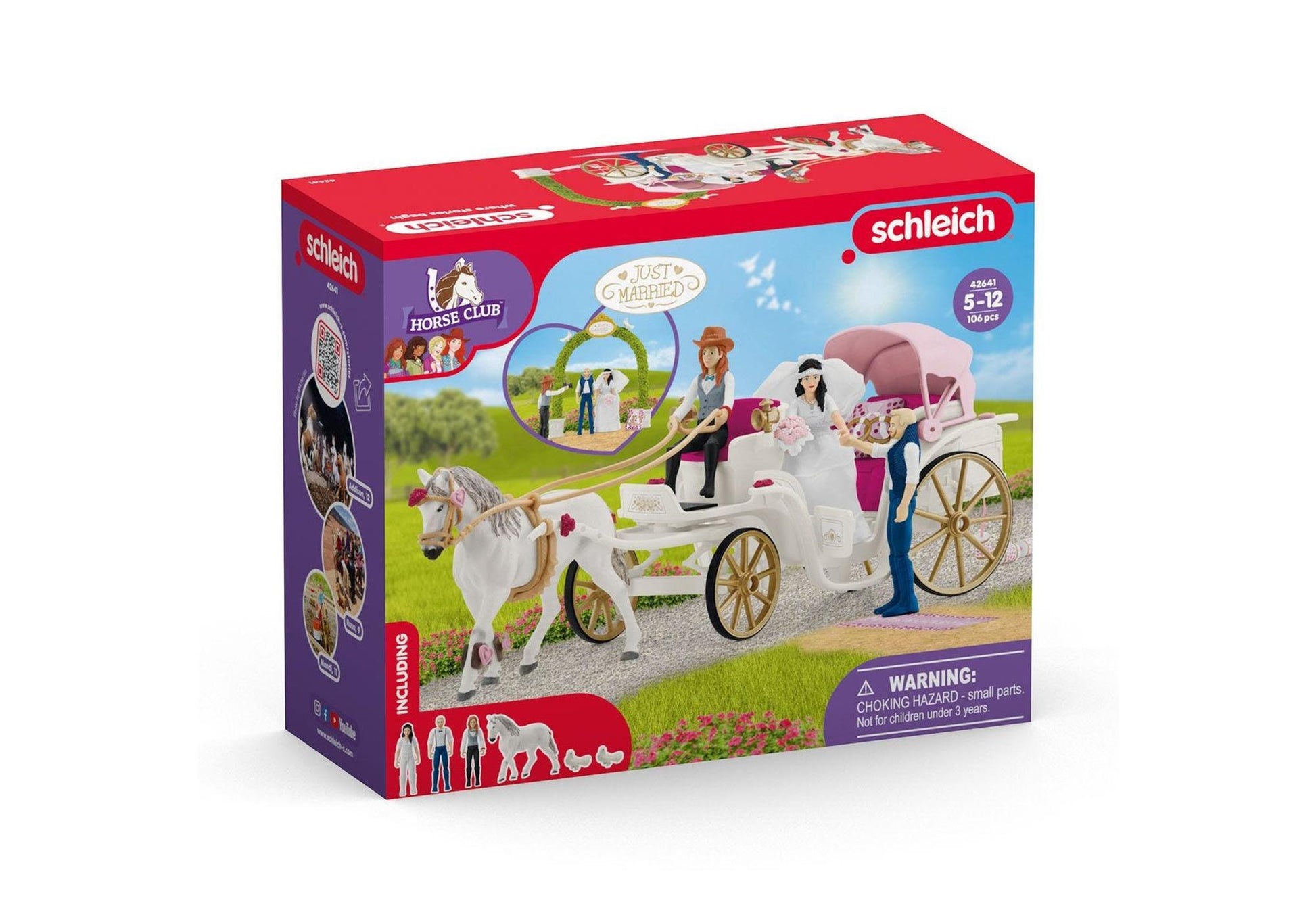 Schleich 42641 Horse Club: Hochzeitskutsche - plegobil