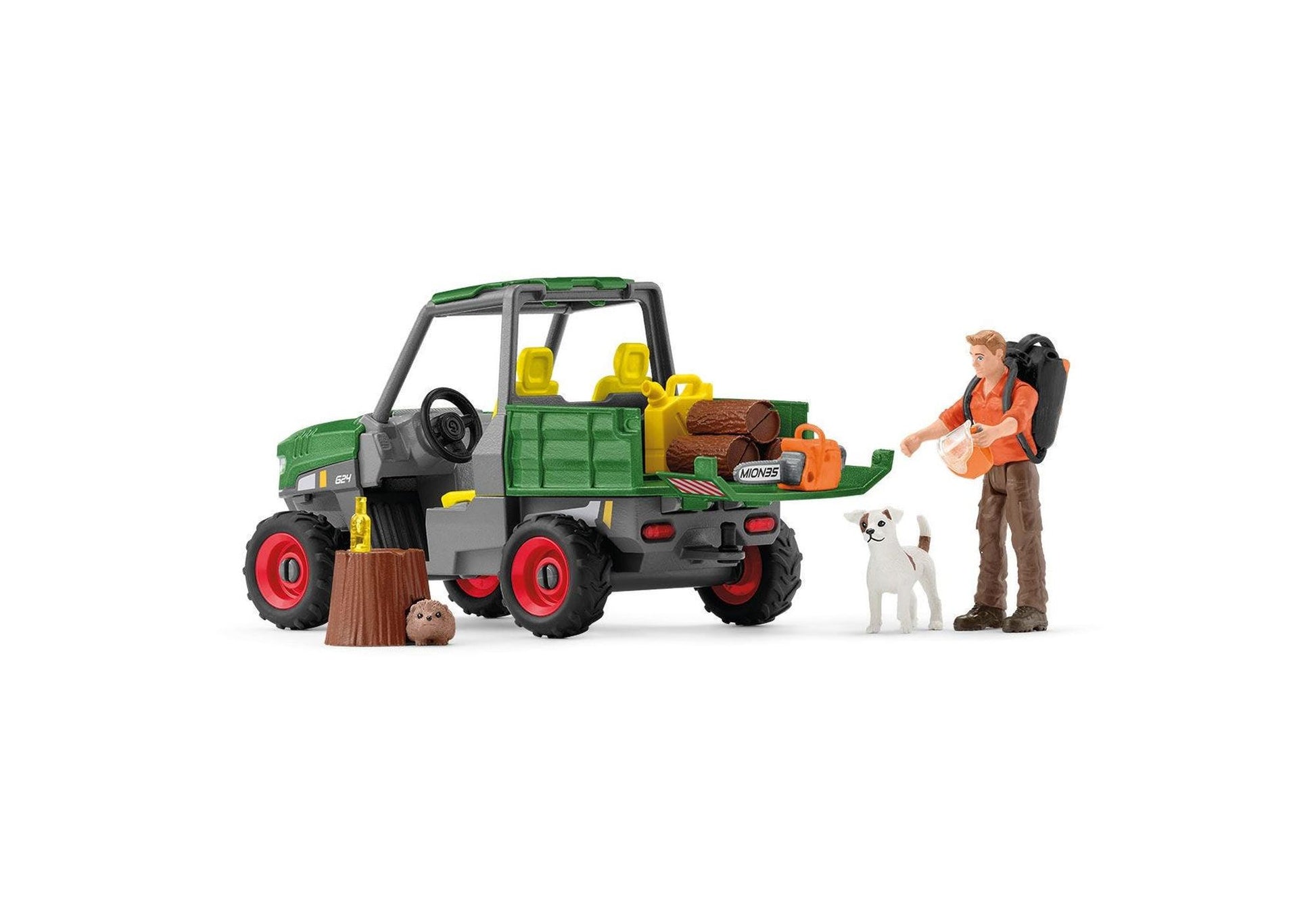 Schleich 42659 Farm World: Waldbauer mit Fahrzeug - plegobil