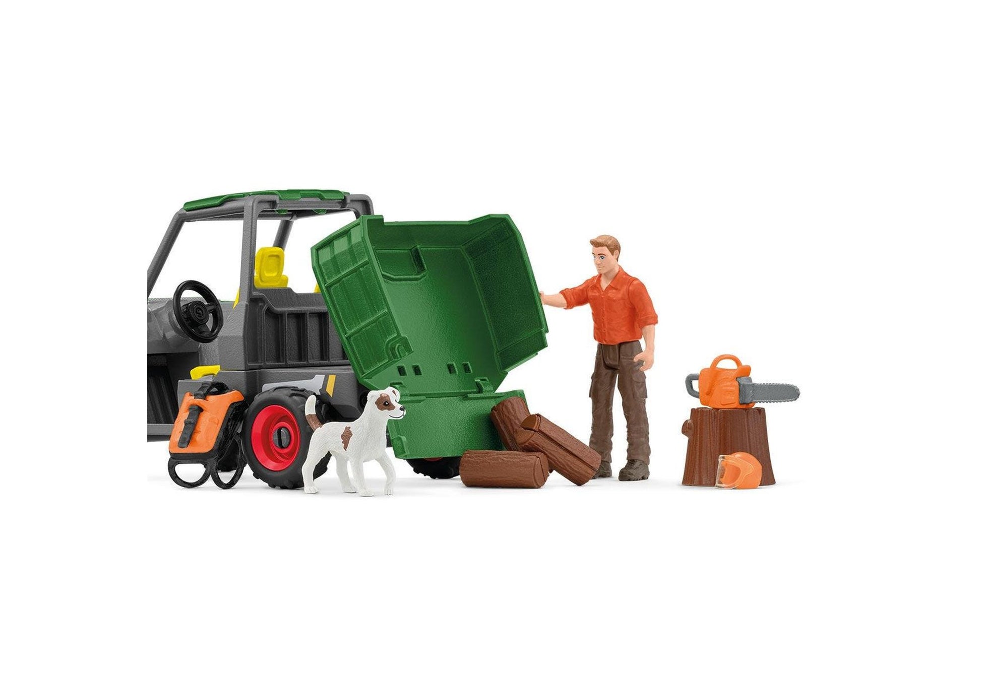 Schleich 42659 Farm World: Waldbauer mit Fahrzeug - plegobil