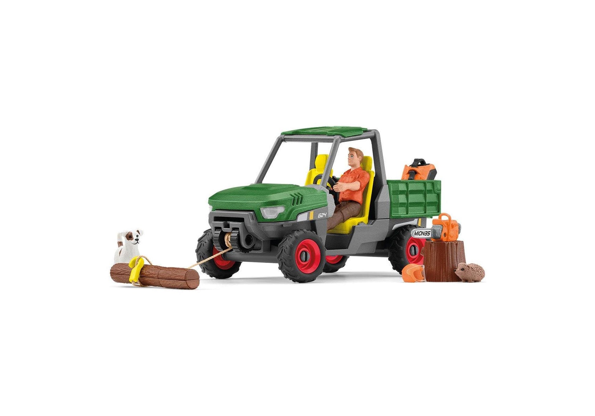 Schleich 42659 Farm World: Waldbauer mit Fahrzeug - plegobil