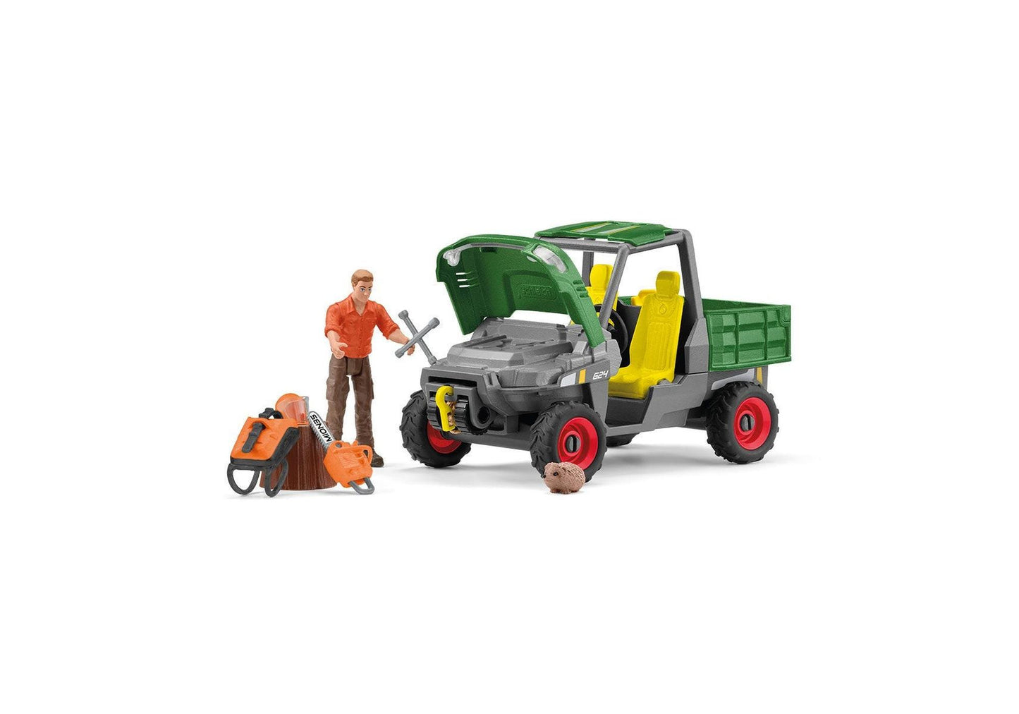 Schleich 42659 Farm World: Waldbauer mit Fahrzeug - plegobil