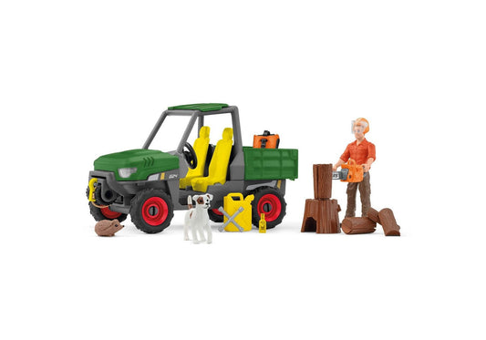 Schleich 42659 Farm World: Waldbauer mit Fahrzeug - plegobil