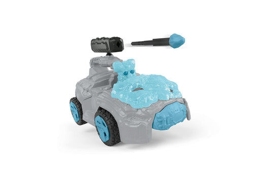 Schleich 42669 Eldrador Creatures: Eis-Crashmobil mit Mini Creature - plegobil