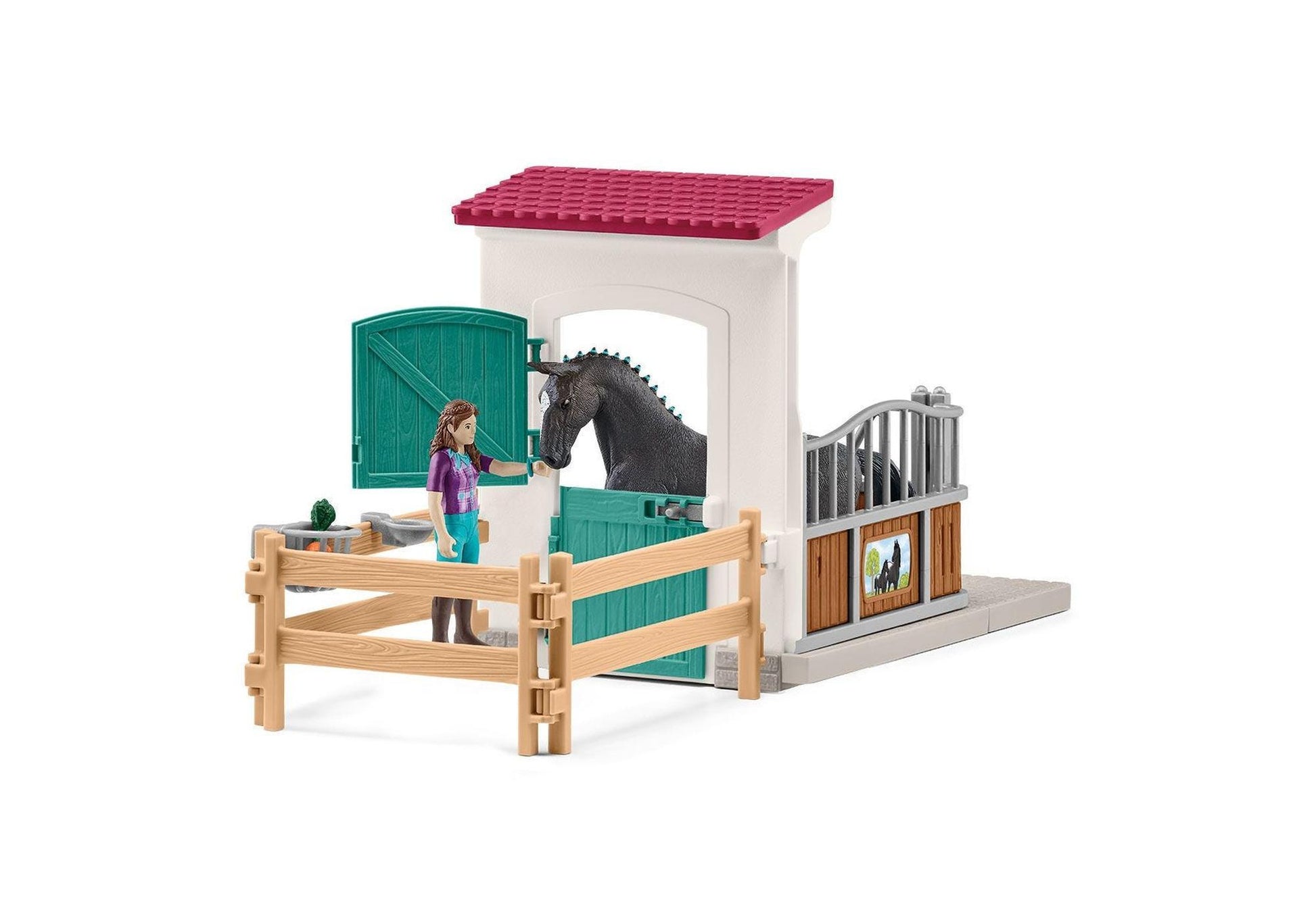 Schleich 42709 Horse Club: Pferdebox mit Lisa & Storm - plegobil