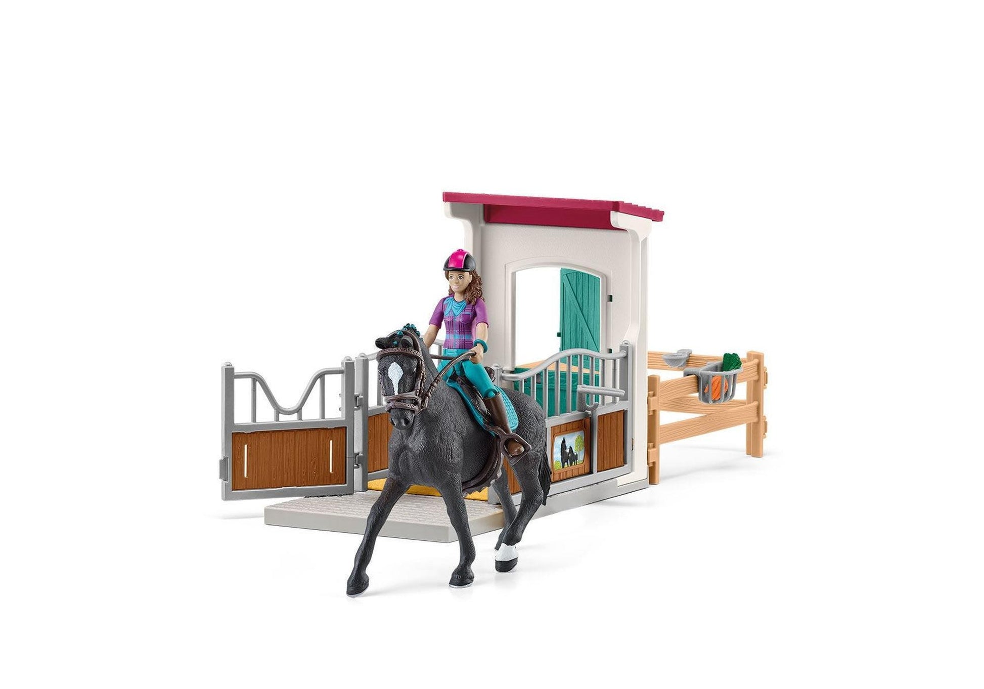 Schleich 42709 Horse Club: Pferdebox mit Lisa & Storm - plegobil