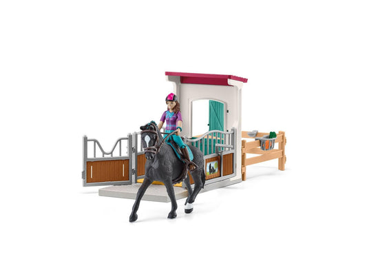 Schleich 42709 Horse Club: Pferdebox mit Lisa & Storm - plegobil
