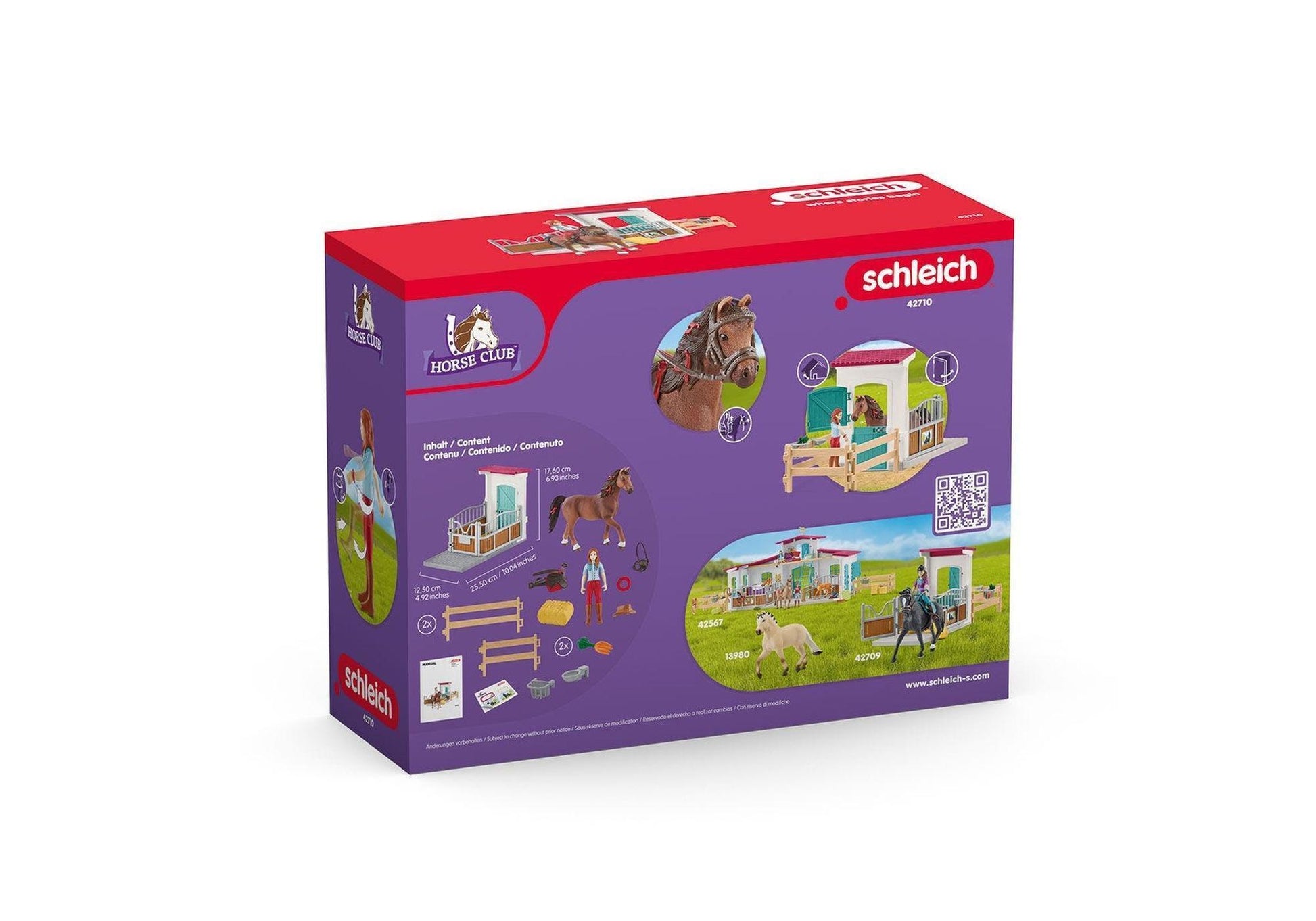 Schleich 42710 Horse Club: Pferdebox mit Hannah & Cayenne - plegobil
