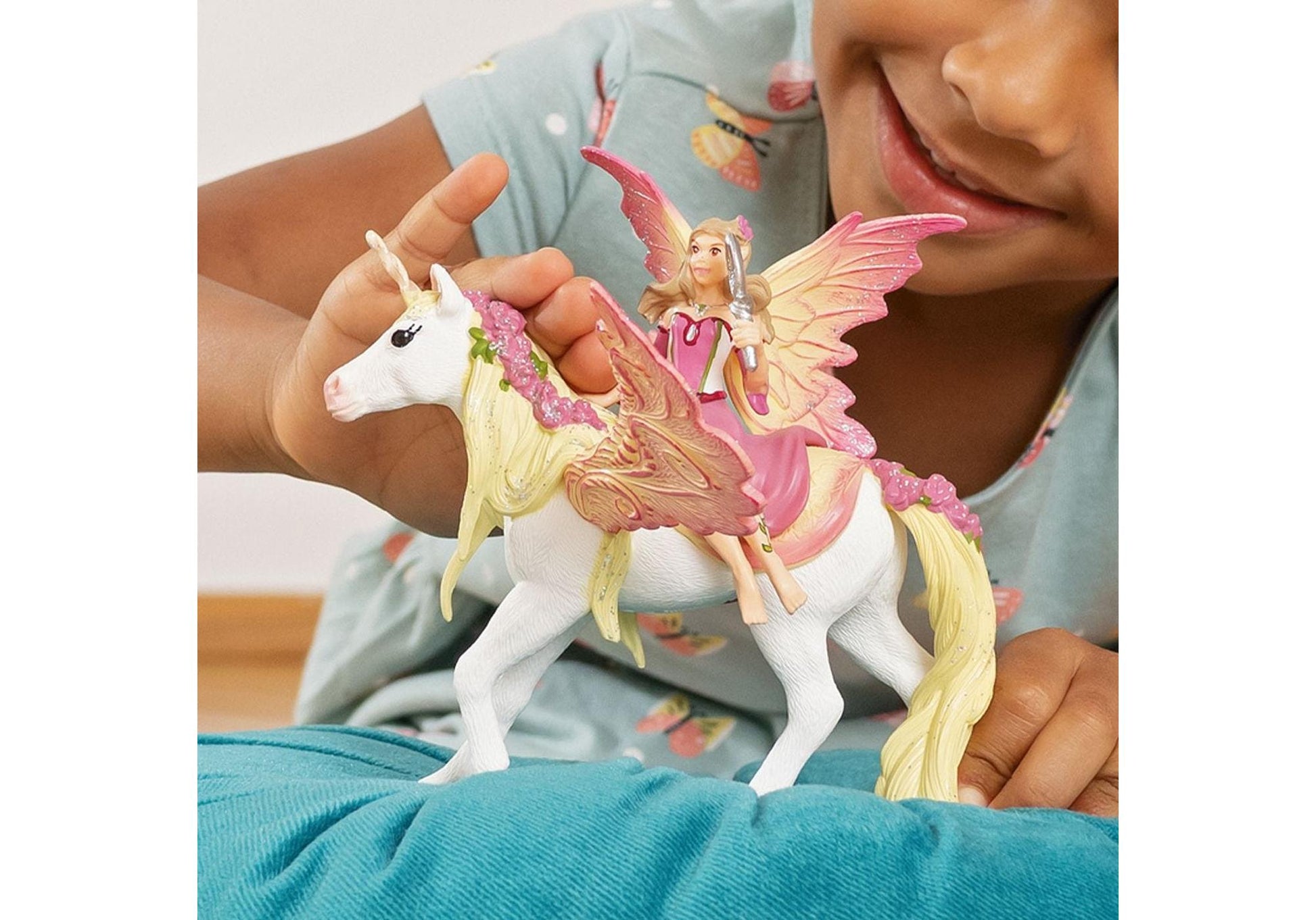 Schleich 70568 Bayala: Feya mit Pegasus-Einhorn - plegobil