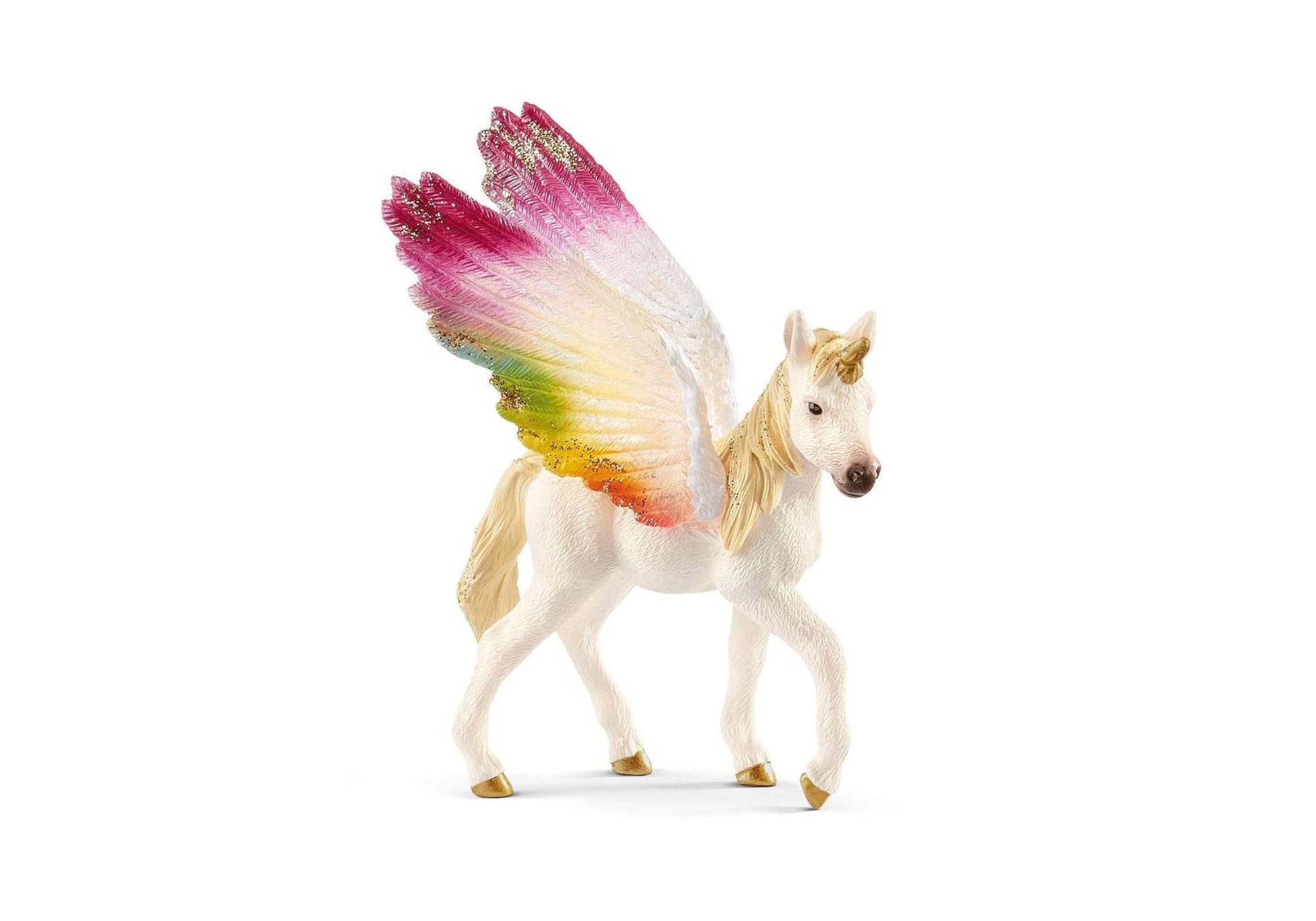 Schleich 70577 Bayala: Geflügeltes Regenbogeneinhorn Fohlen - plegobil
