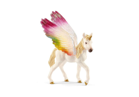 Schleich 70577 Bayala: Geflügeltes Regenbogeneinhorn Fohlen - plegobil