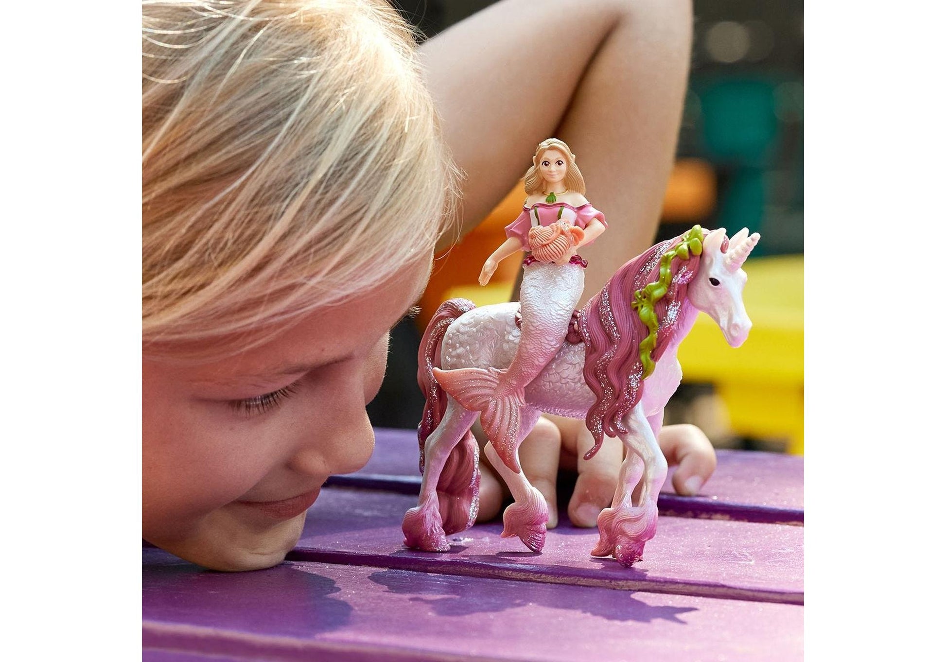 Schleich 70593 Bayala: Meerjungfrau-Feya auf Unterwassereinhorn - plegobil
