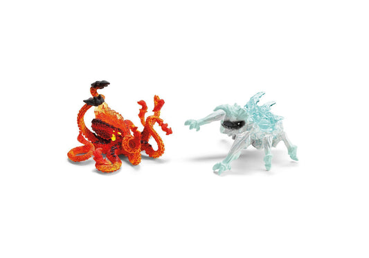 Schleich 70826 Eldrador Creatures: Eiskäfer vs. Feuerkrake - plegobil