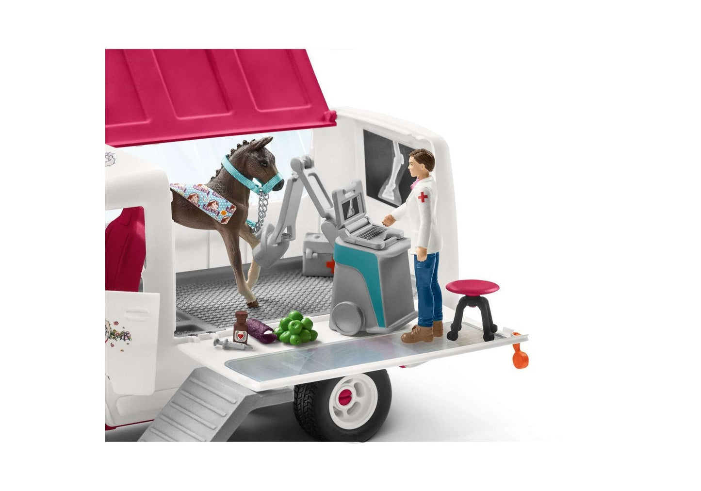 Schleich 72147 Horse Club: Tierarztbesuch im Stall - plegobil