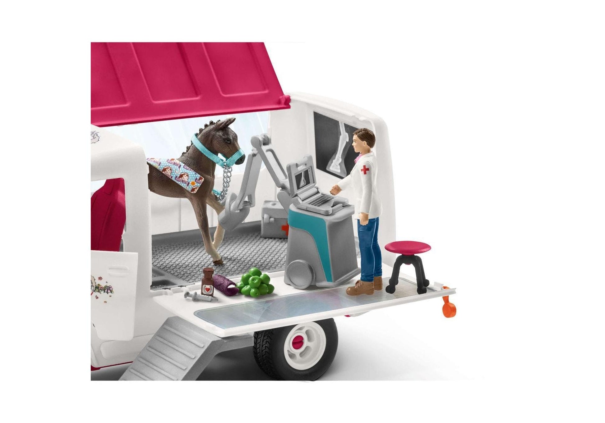 Schleich 72147 Horse Club: Tierarztbesuch im Stall - plegobil