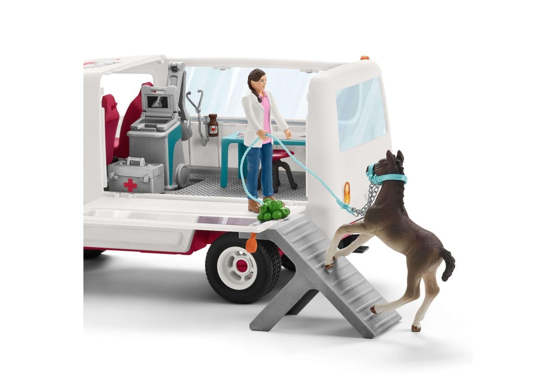 Schleich 72147 Horse Club: Tierarztbesuch im Stall - plegobil
