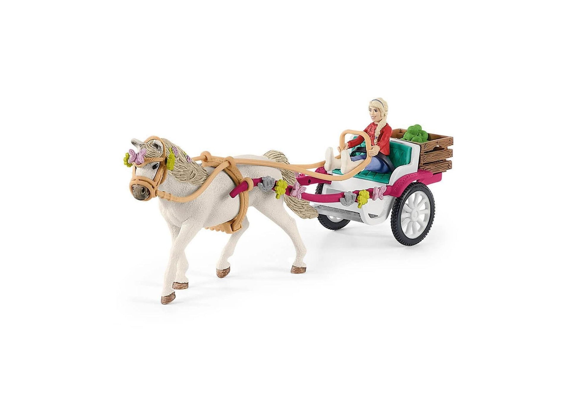 Schleich 72158 Horse Club: Kutschfahrt zum Reiter-Café - plegobil