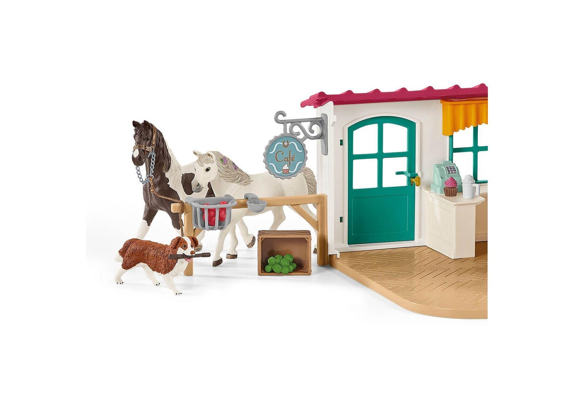 Schleich 72158 Horse Club: Kutschfahrt zum Reiter-Café - plegobil