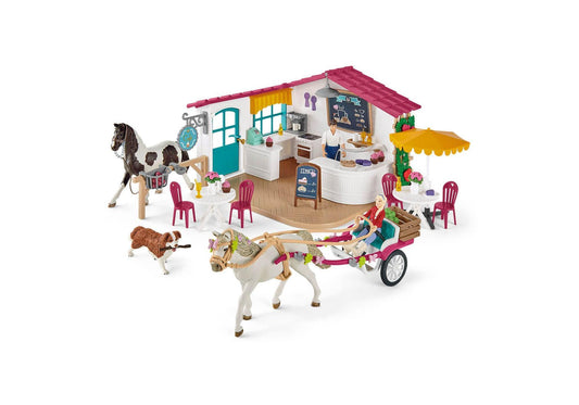 Schleich 72158 Horse Club: Kutschfahrt zum Reiter-Café - plegobil