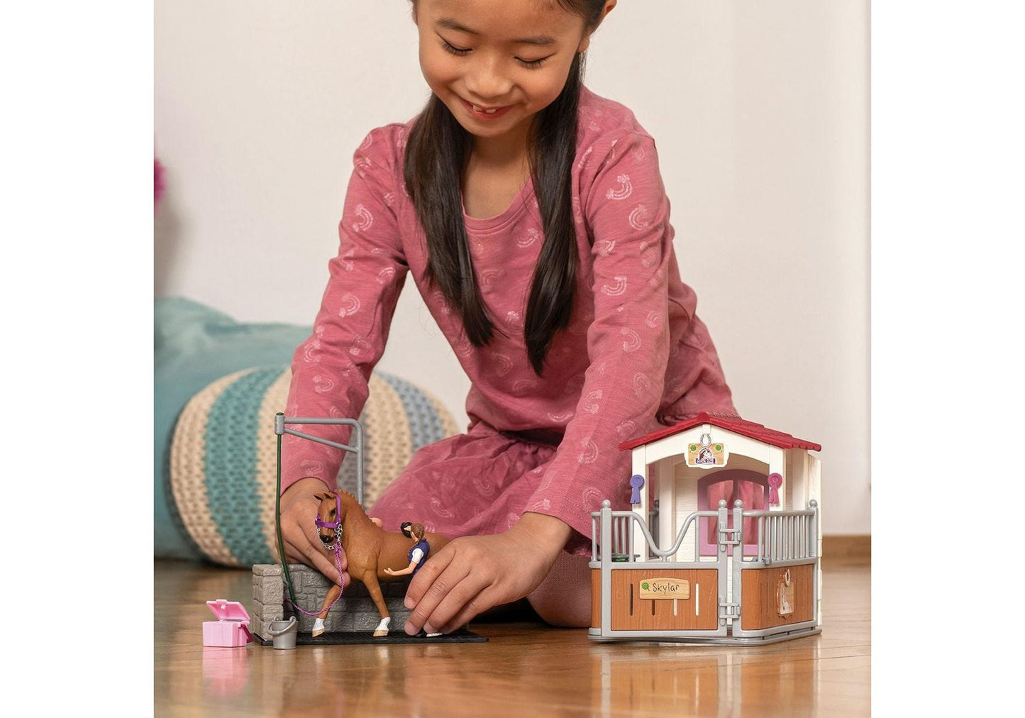 Schleich 72177 Horse Club: Waschplatz mit Pferdebox - plegobil