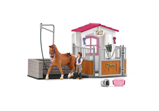 Schleich 72177 Horse Club: Waschplatz mit Pferdebox - plegobil