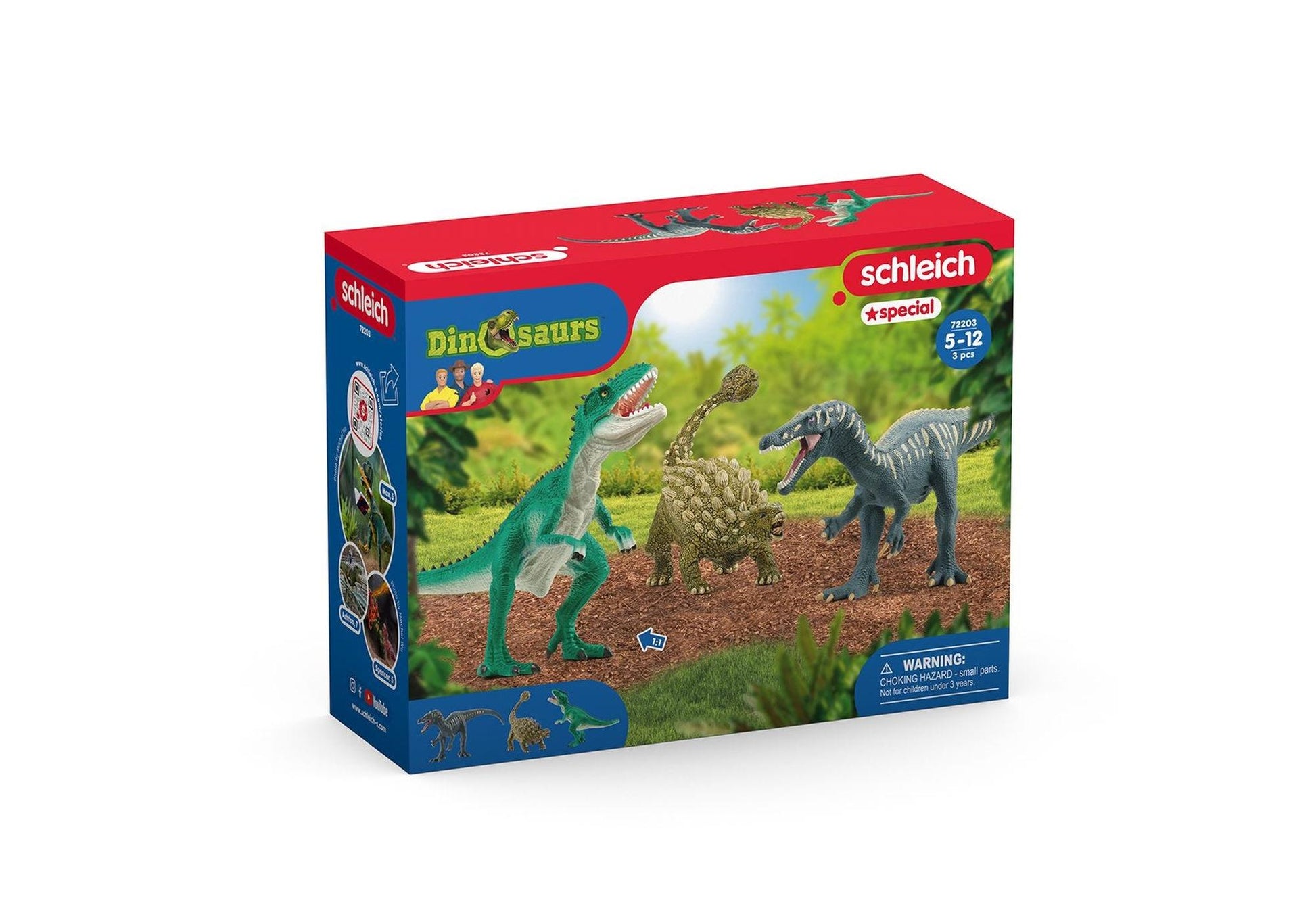 Schleich 72203 Dinosaurs: Angriff des Dinosaurier Trios - plegobil