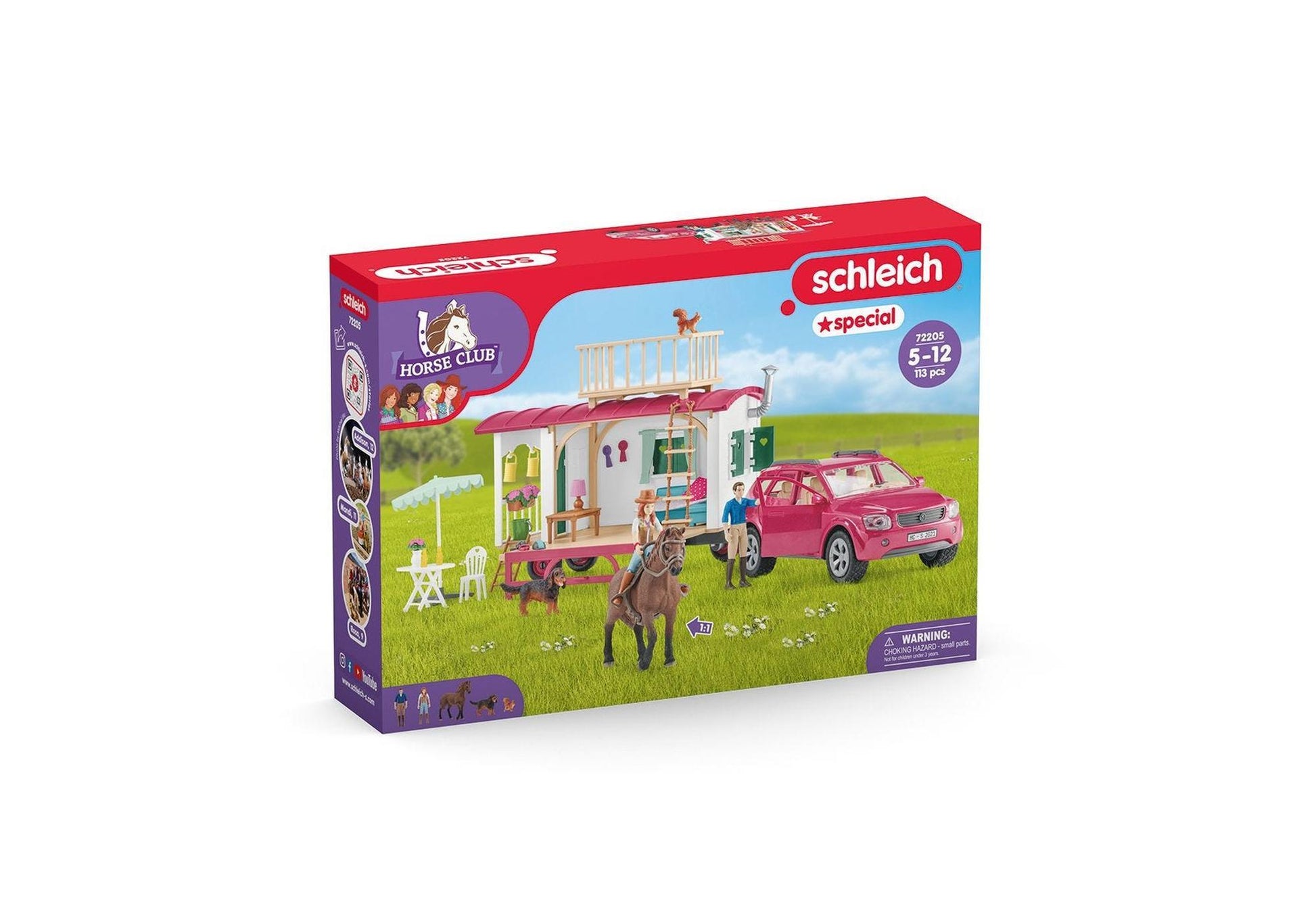 Schleich 72205 Horse Club: Campingtrip mit dem Wohnwagen - plegobil