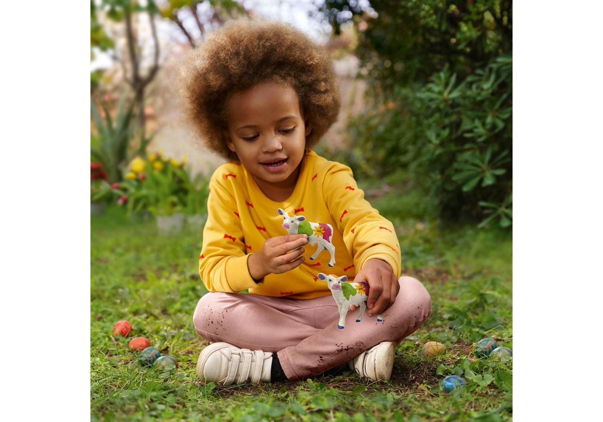 Schleich 72207 Farm World: Farbenfrohes Frühlingskalb - plegobil