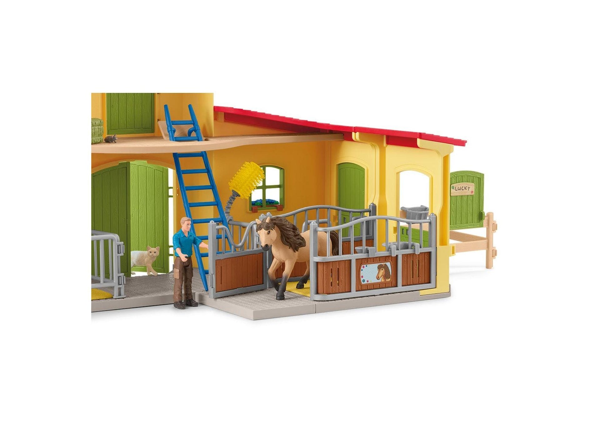 Schleich 72224 Farm World: Farm mit Hühnerstall und Pferdestall - plegobil