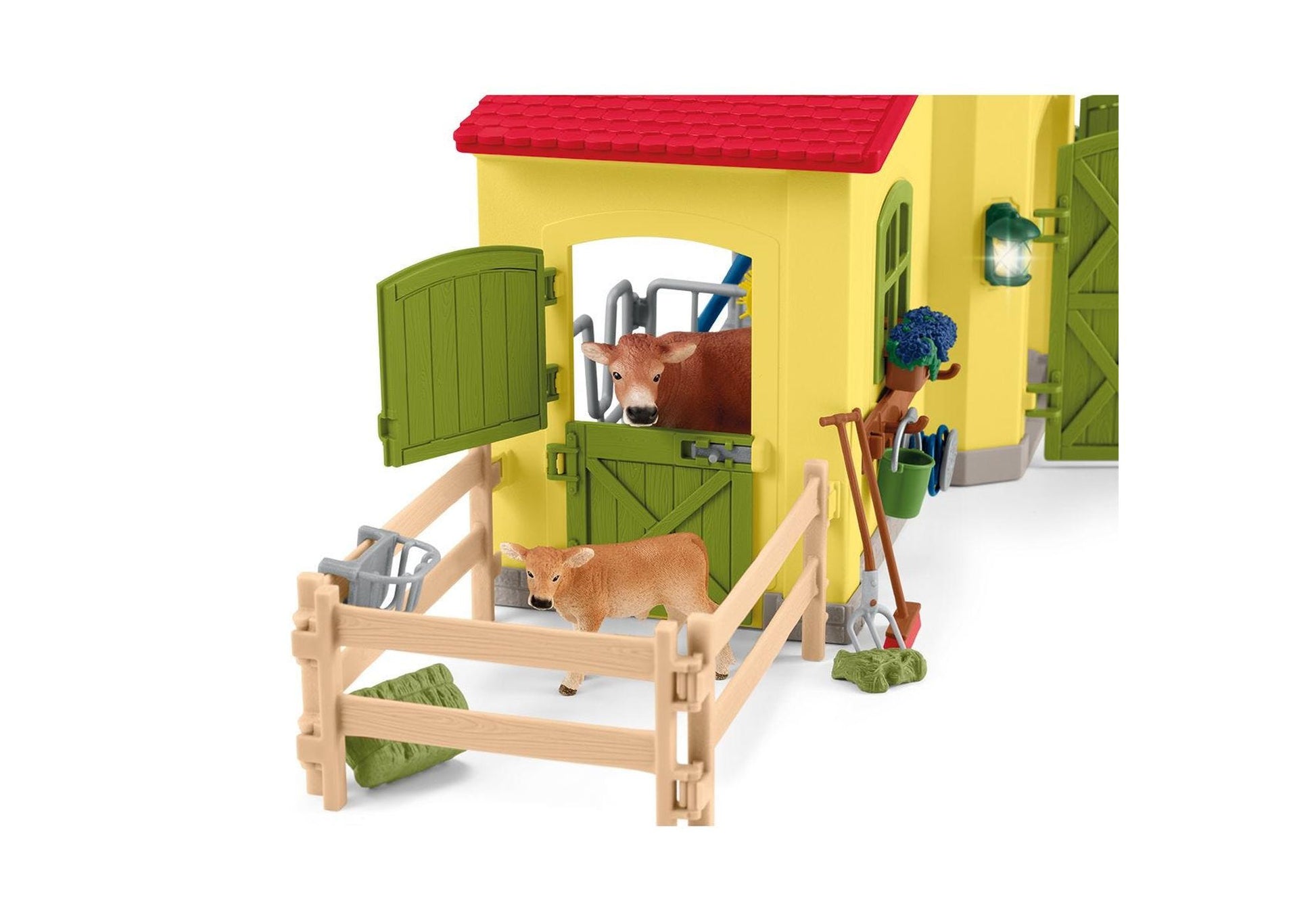Schleich 72224 Farm World: Farm mit Hühnerstall und Pferdestall - plegobil