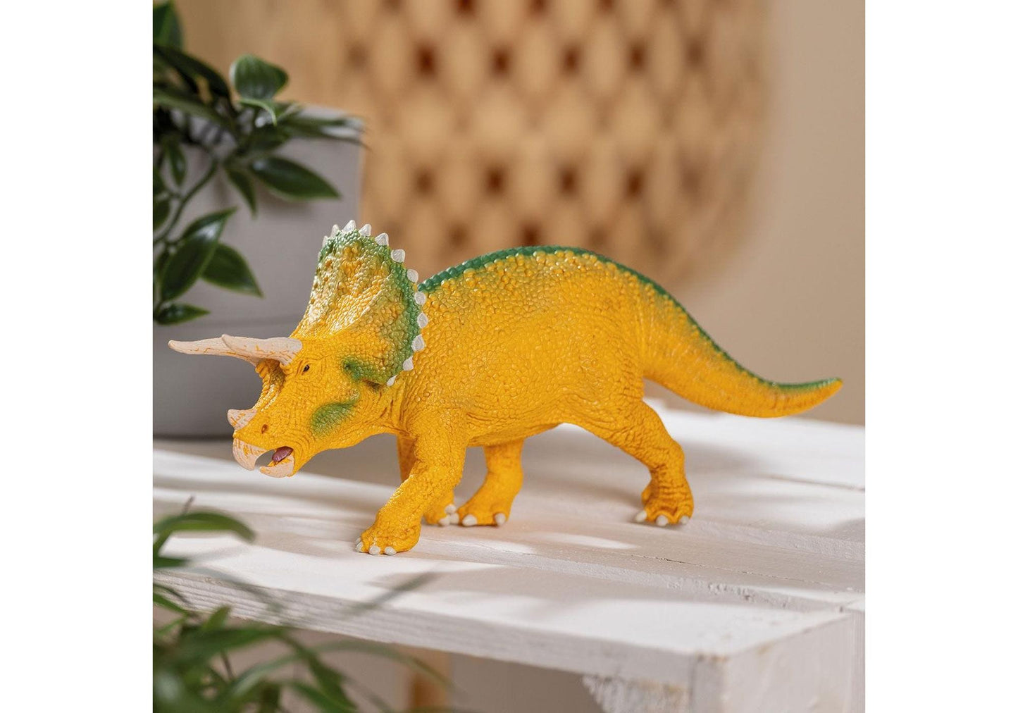 Schleich 72259 Dinosaurs: Triceratops gelb - plegobil
