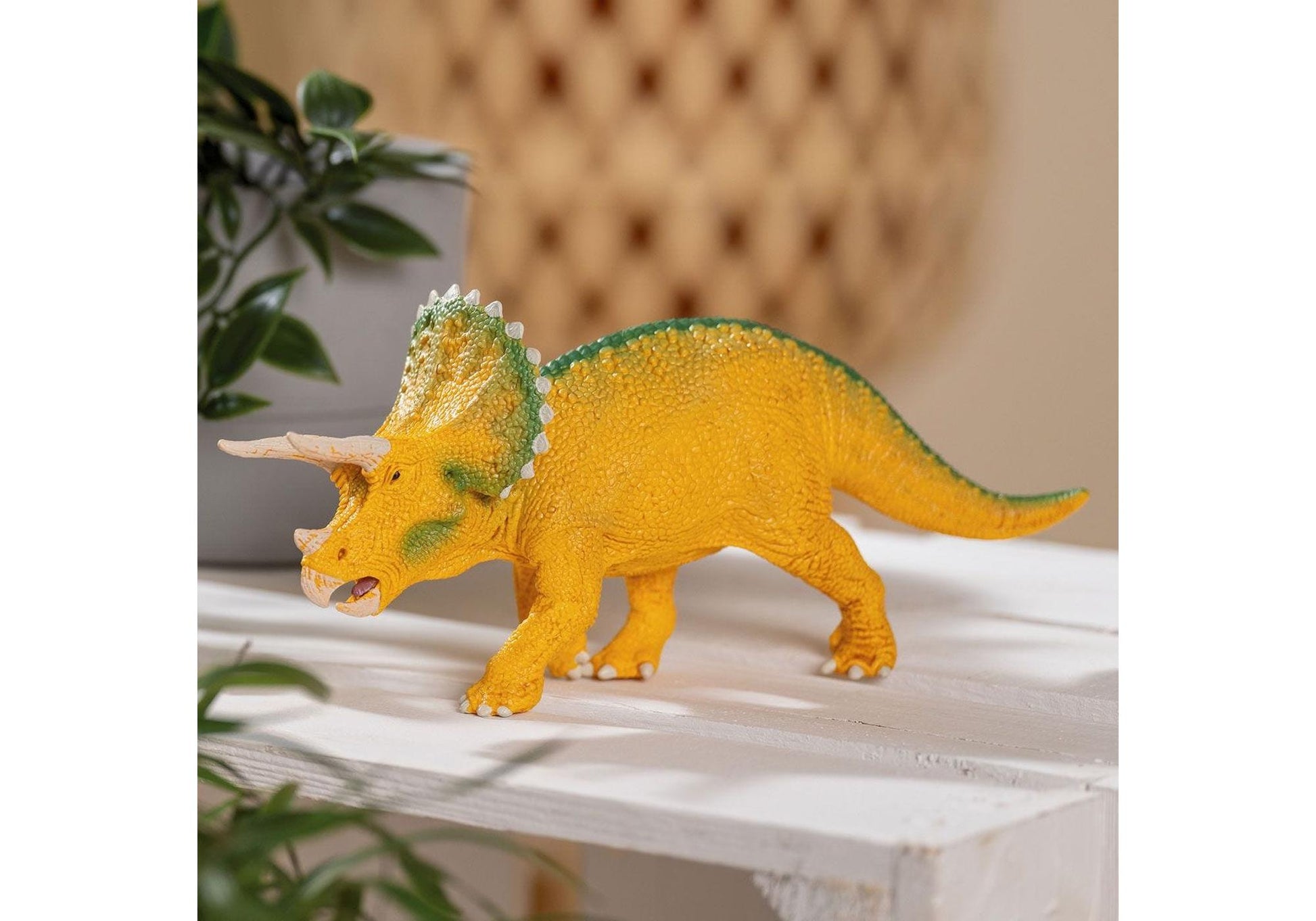 Schleich 72259 Dinosaurs: Triceratops gelb - plegobil